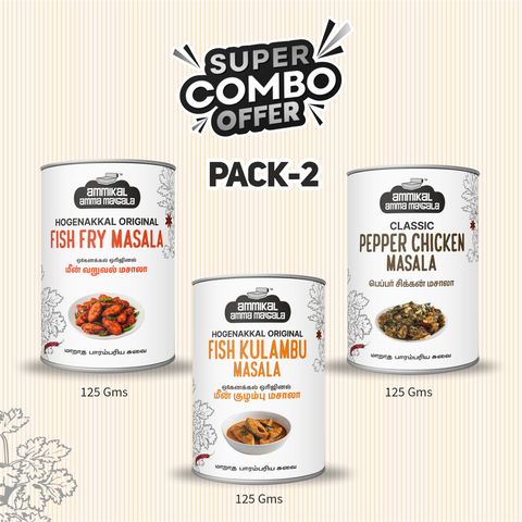 Hogenakkal Fish Masala & Royal pepper Chicken Masala - Combo