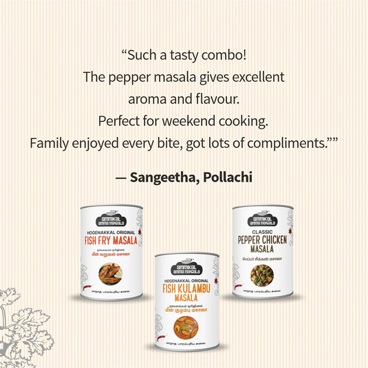 Hogenakkal Fish Masala & Royal pepper Chicken Masala - Combo