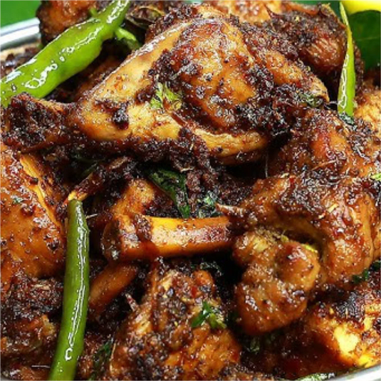 Hogenakkal Fish, Pepper Chicken & Mutton Chukka Masala - Combo