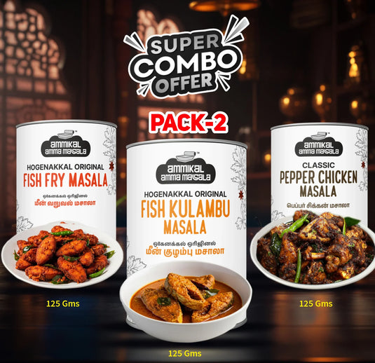 Hogenakkal Fish Masala & Royal pepper Chicken Masala - Combo